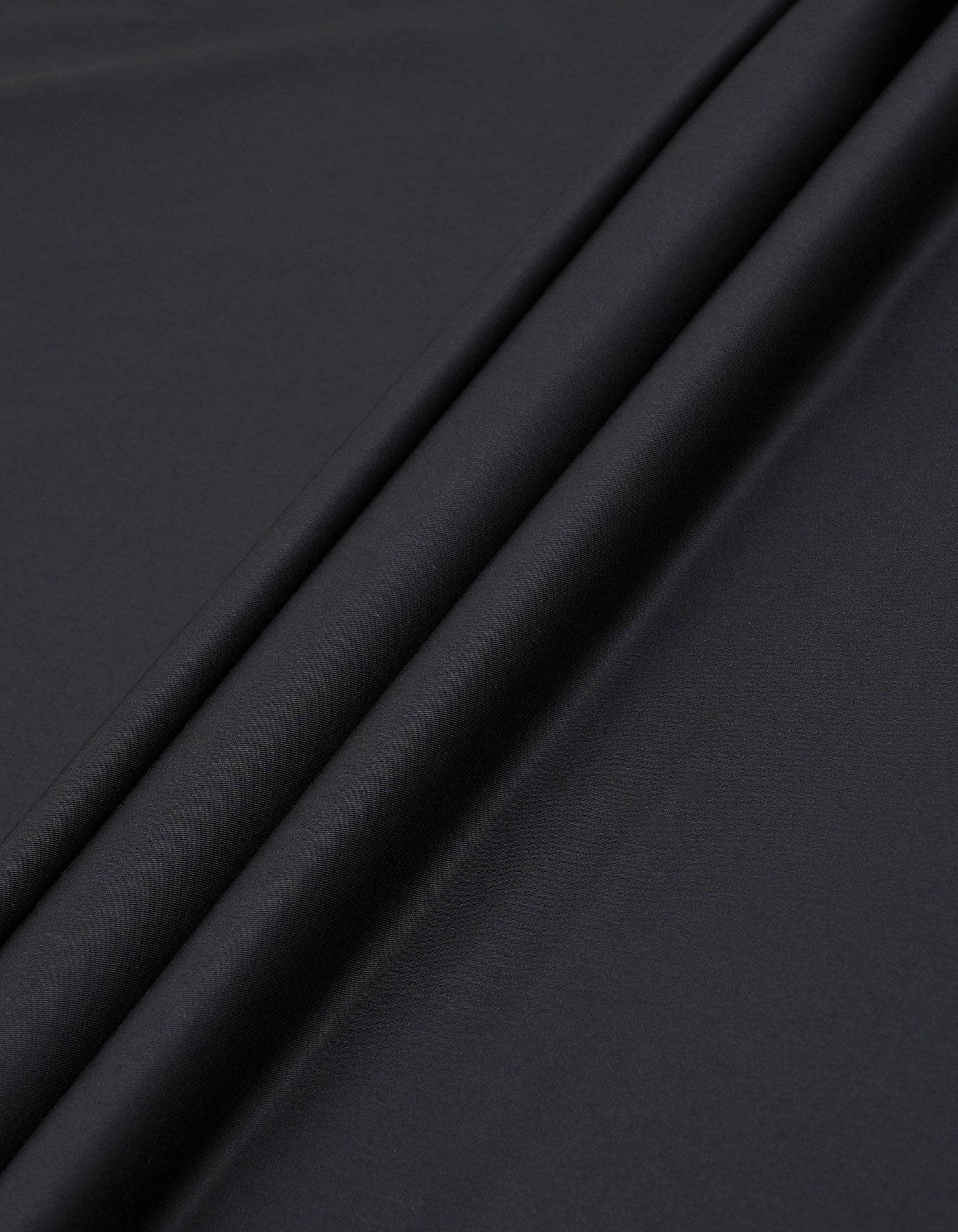 Black Plain Unstitched Bamboo Blend Ethnic Suit