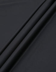 Black Plain Unstitched Bamboo Blend Ethnic Suit