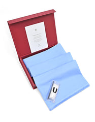 Sky Plain Unstitched Bamboo Blend Ethnic Suit