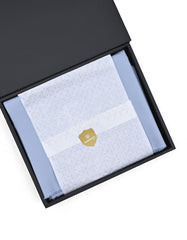 Dusty Blue Plain 100% Cotton Unstitched Suit
