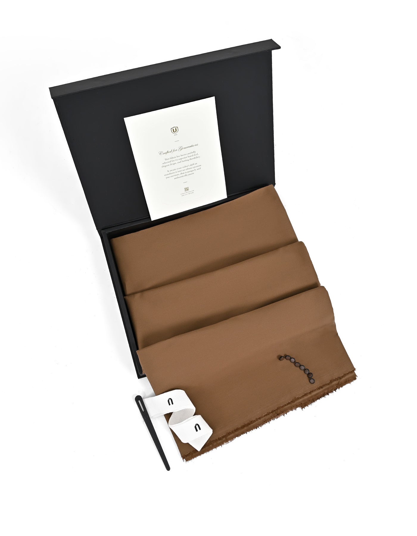 L Chocolate Plain 100% Cotton Unstitched Suit