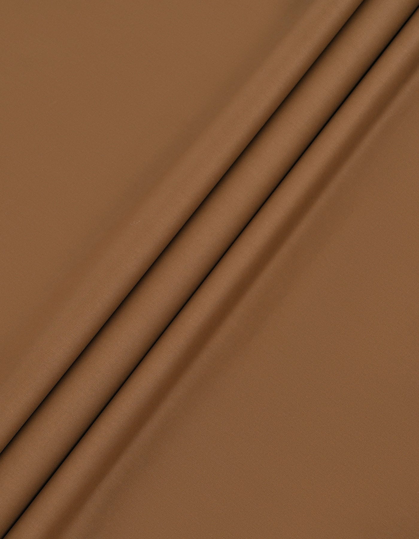 L Chocolate Plain 100% Cotton Unstitched Suit