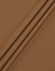 L Chocolate Plain 100% Cotton Unstitched Suit