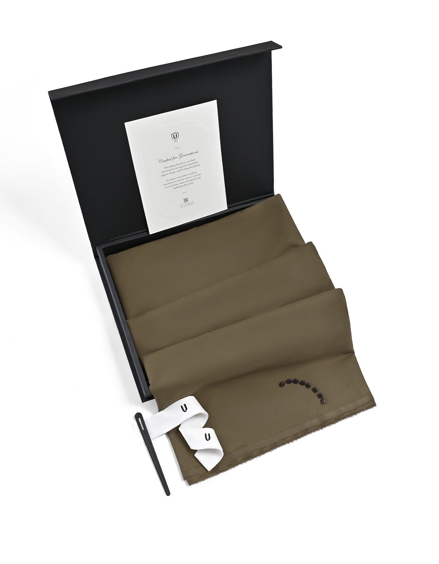 D Brown Plain Wash & Wear Unstitched Suit