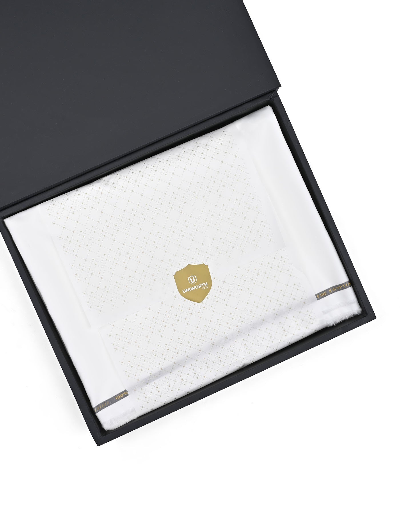 White Plain 100% Cotton Unstitched Suit