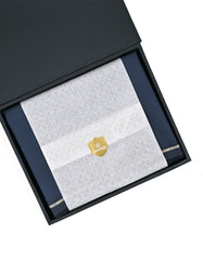 Navy Plain 100% Cotton Unstitched Suit