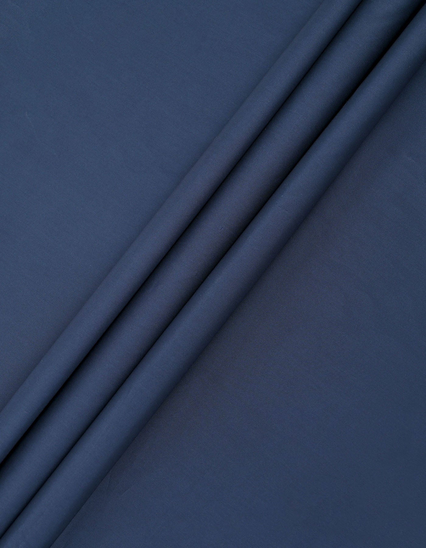 Navy Plain 100% Cotton Unstitched Suit