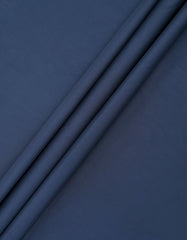 Navy Plain 100% Cotton Unstitched Suit