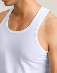 White Seamless Jersey Vest