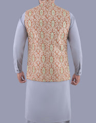 Orange Embroidery Waist Coat WC2232-42