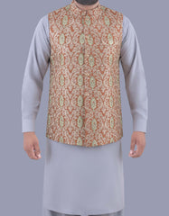 Orange Embroidery Waist Coat WC2232-36