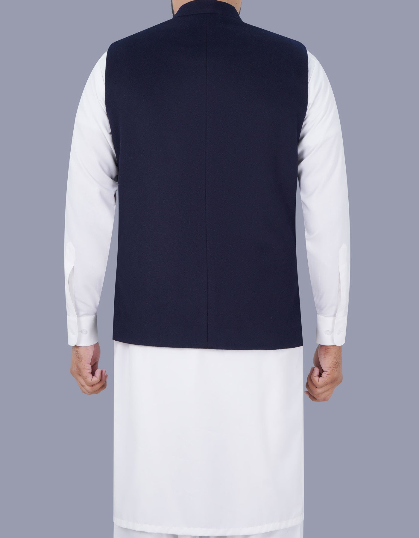 Navy Plain Waist Coat WC23100-13S-40