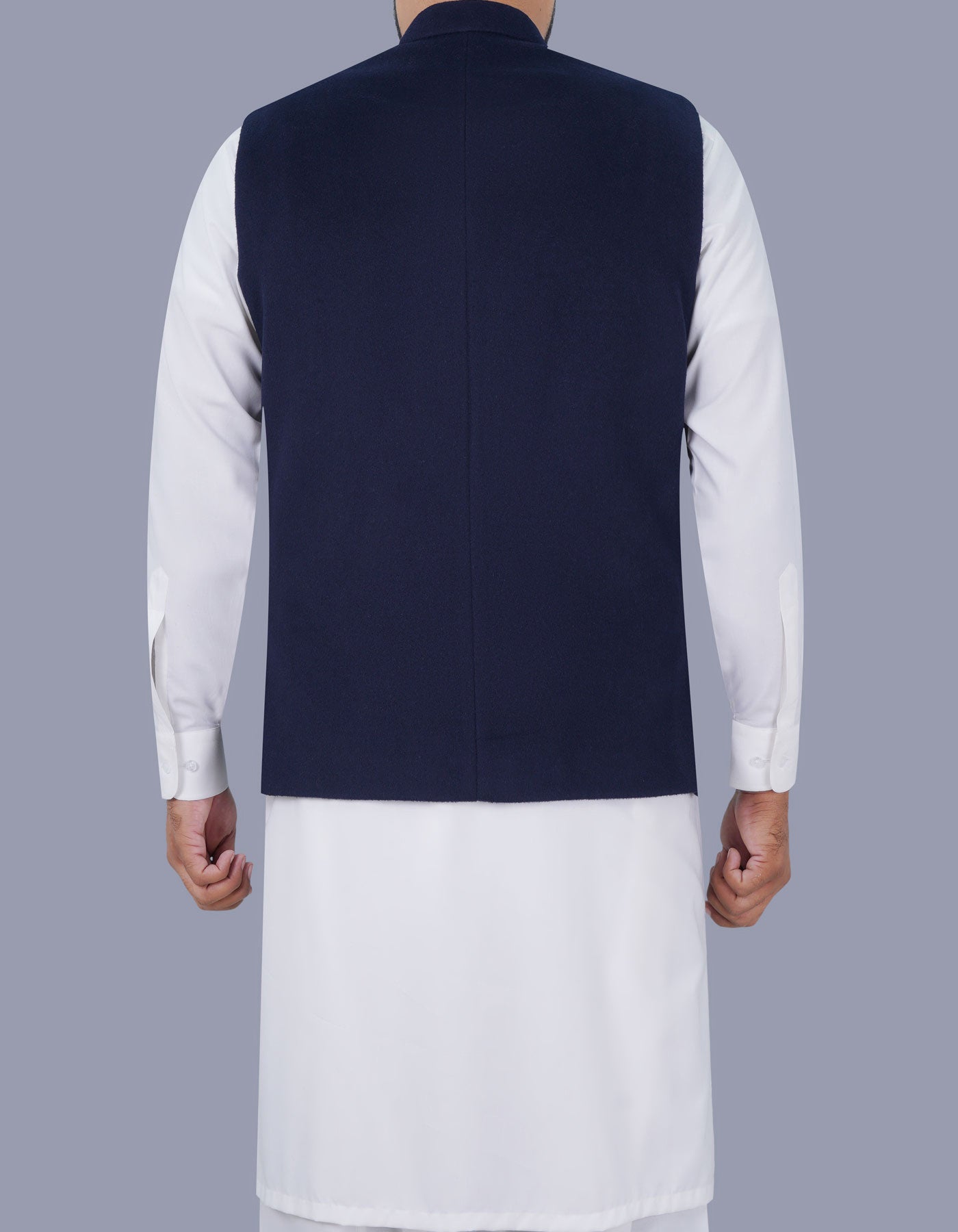 Navy Plain Waist Coat WC23100-17S-40