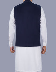Navy Plain Waist Coat WC23100-17S-40