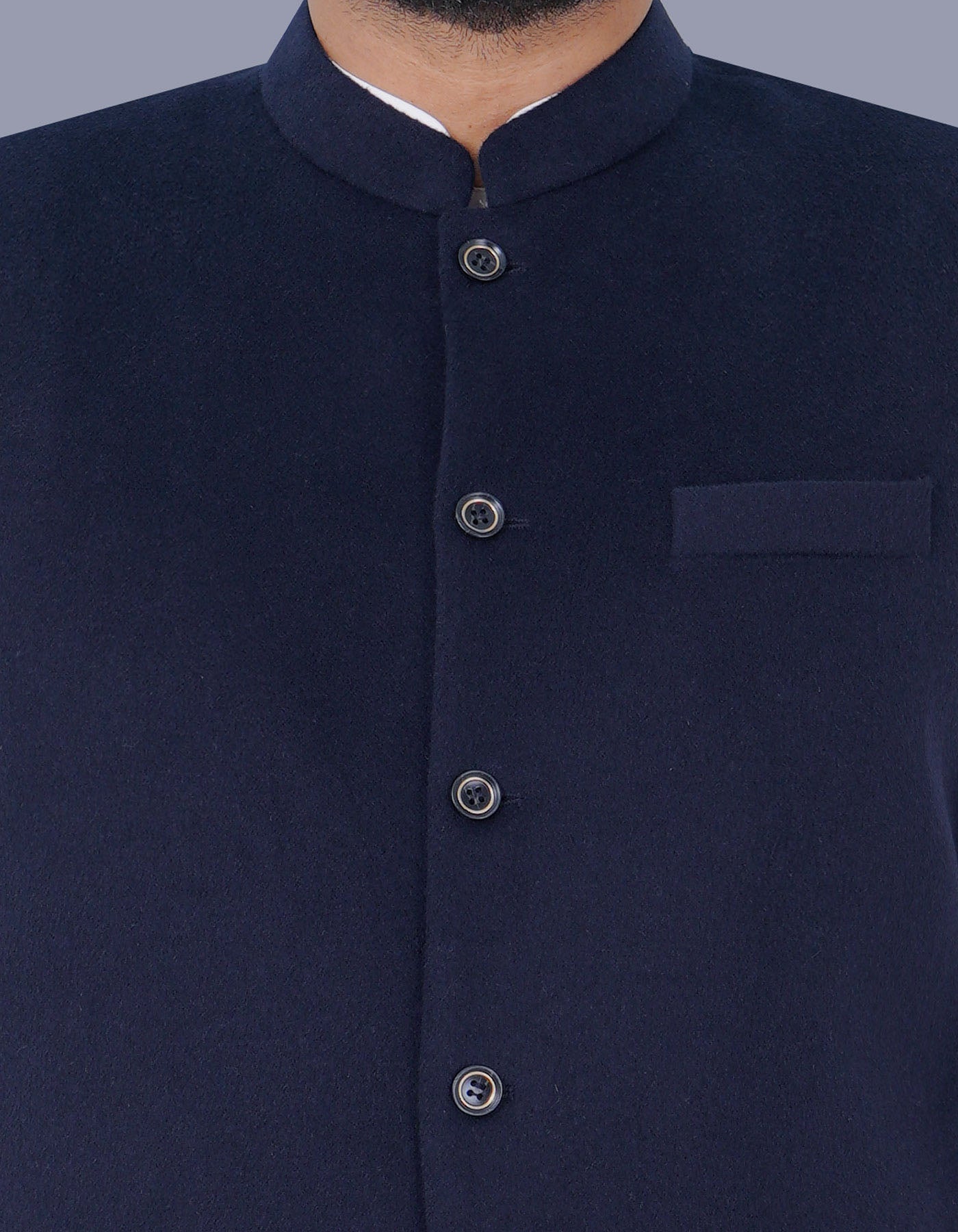 Navy Plain Waist Coat WC23100-17S-36