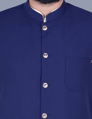 Royal Blue Plain Waist Coat WC2311-5S-36