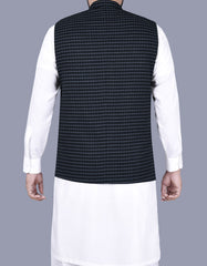 Black Check Waist Coat WC2315-3S-42