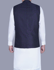 Black Self Waist Coat WC2338S-40
