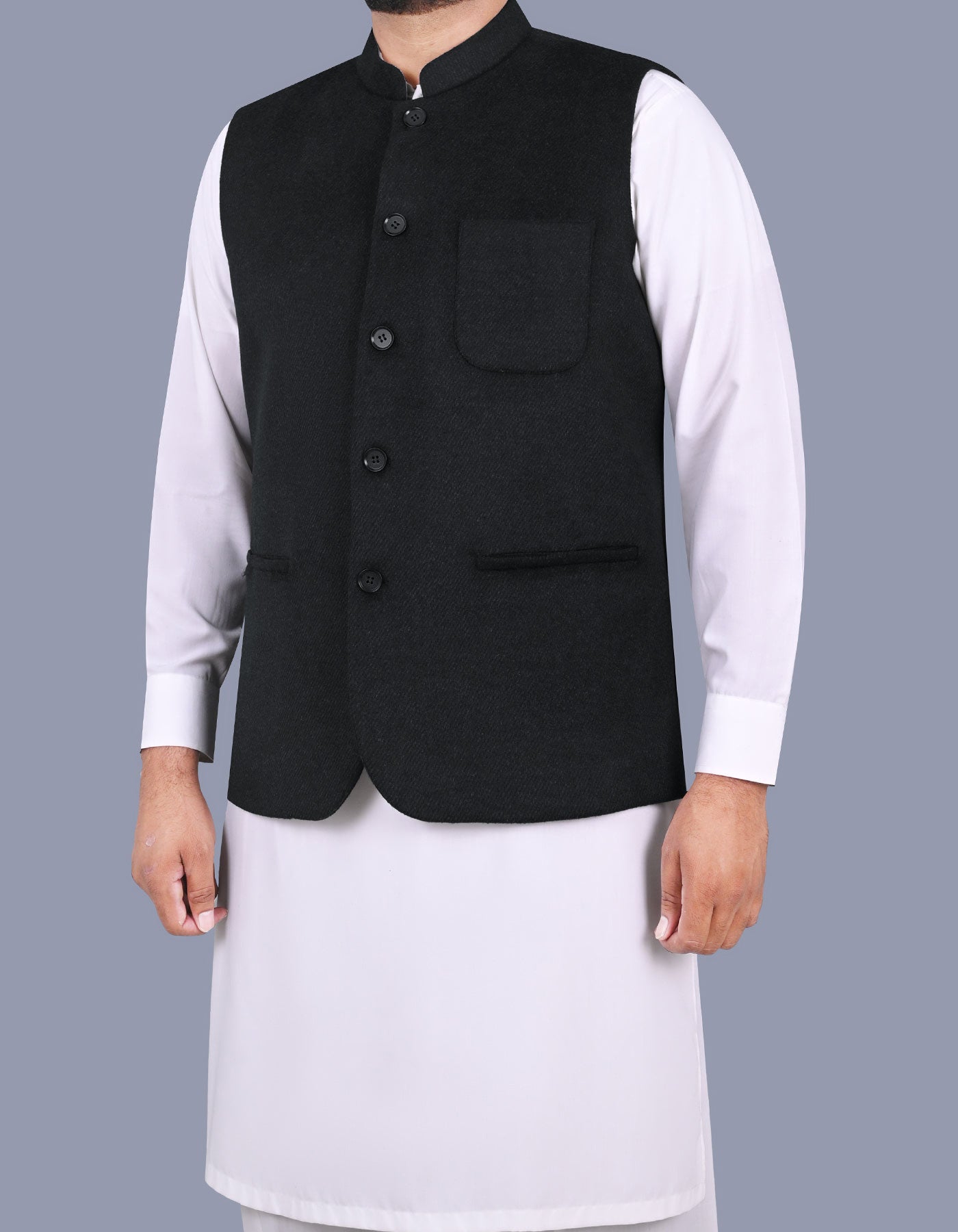 Charcoal Texture Waist Coat WC2380-12S-38