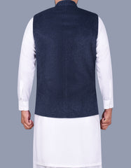 Blue Plain Waist Coat WC2381-19S-40