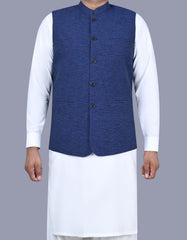 Navy Slub Waist Coat WC2402-1C-34