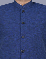 Navy Slub Waist Coat WC2402-1S-36