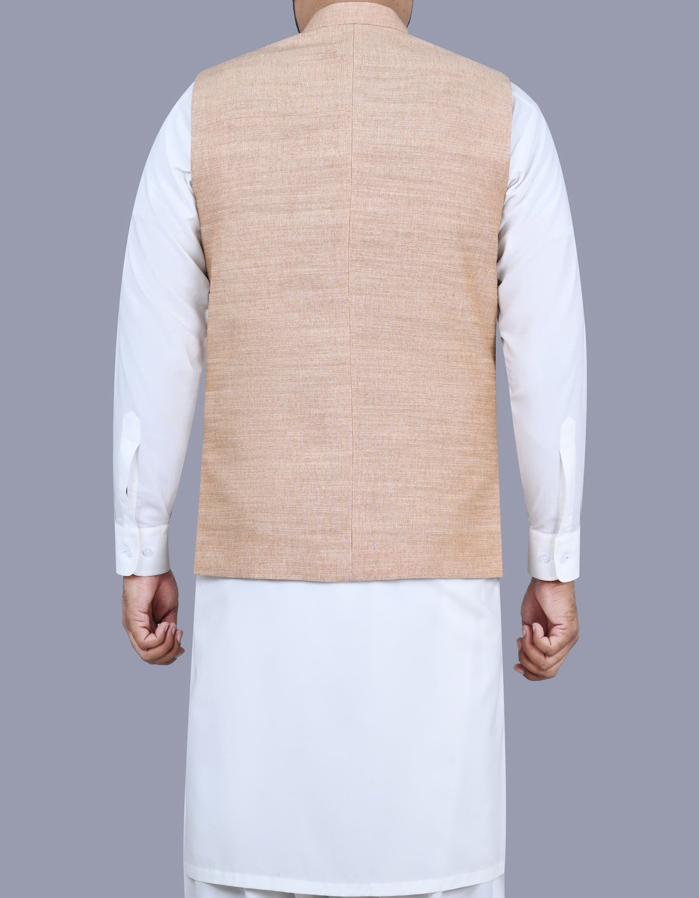 Brown Slub Waist Coat WC2402-6C-40