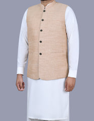 Brown Slub Waist Coat WC2402-6C-38