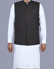 Chocolate Plain Waist Coat WC2407-5C-34