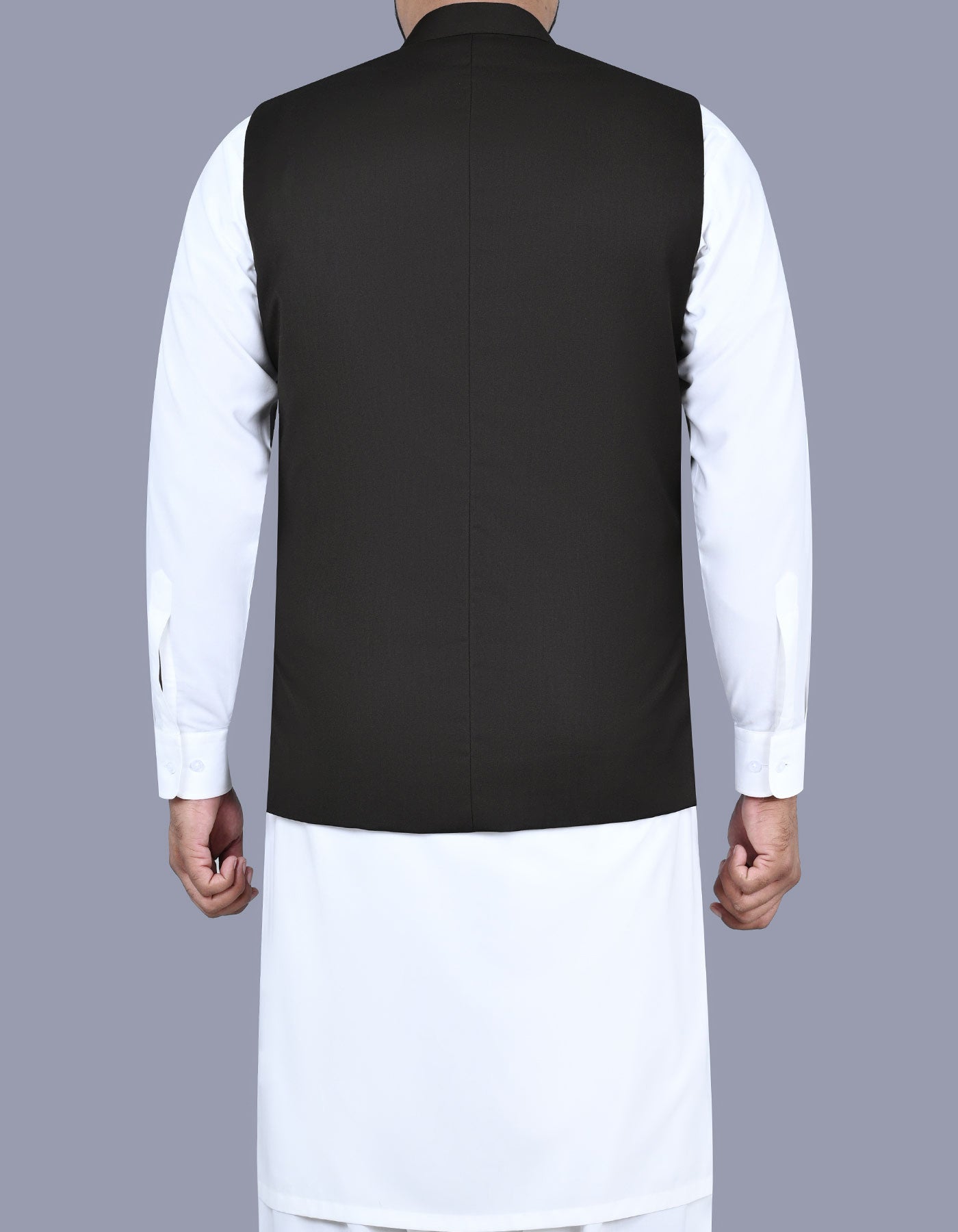 Chocolate Plain Waist Coat WC2407-5S-40