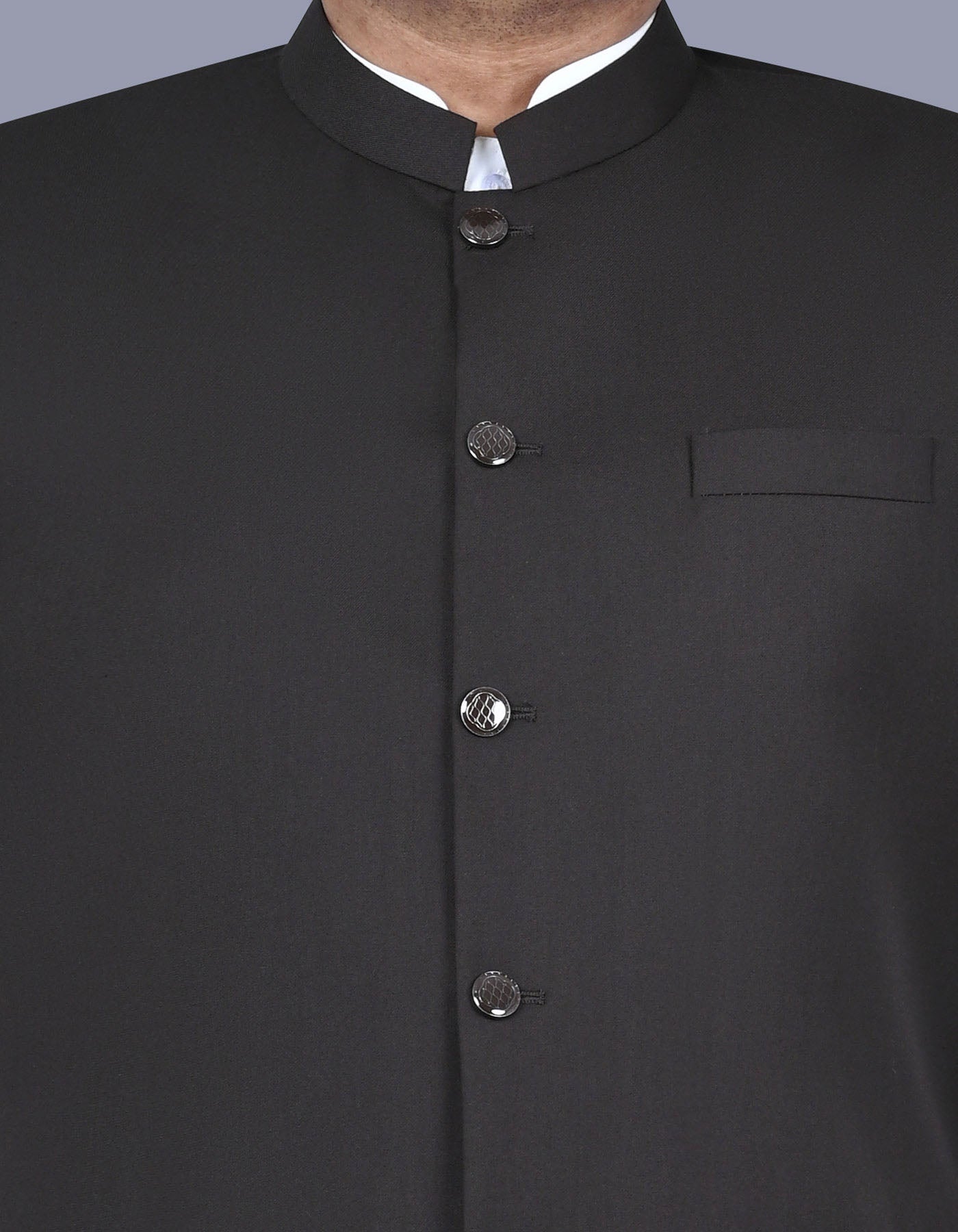 Chocolate Plain Waist Coat WC2407-5S-36
