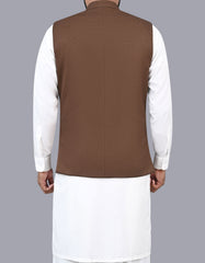 L Brown Texture Waist Coat WC2411-2C-42
