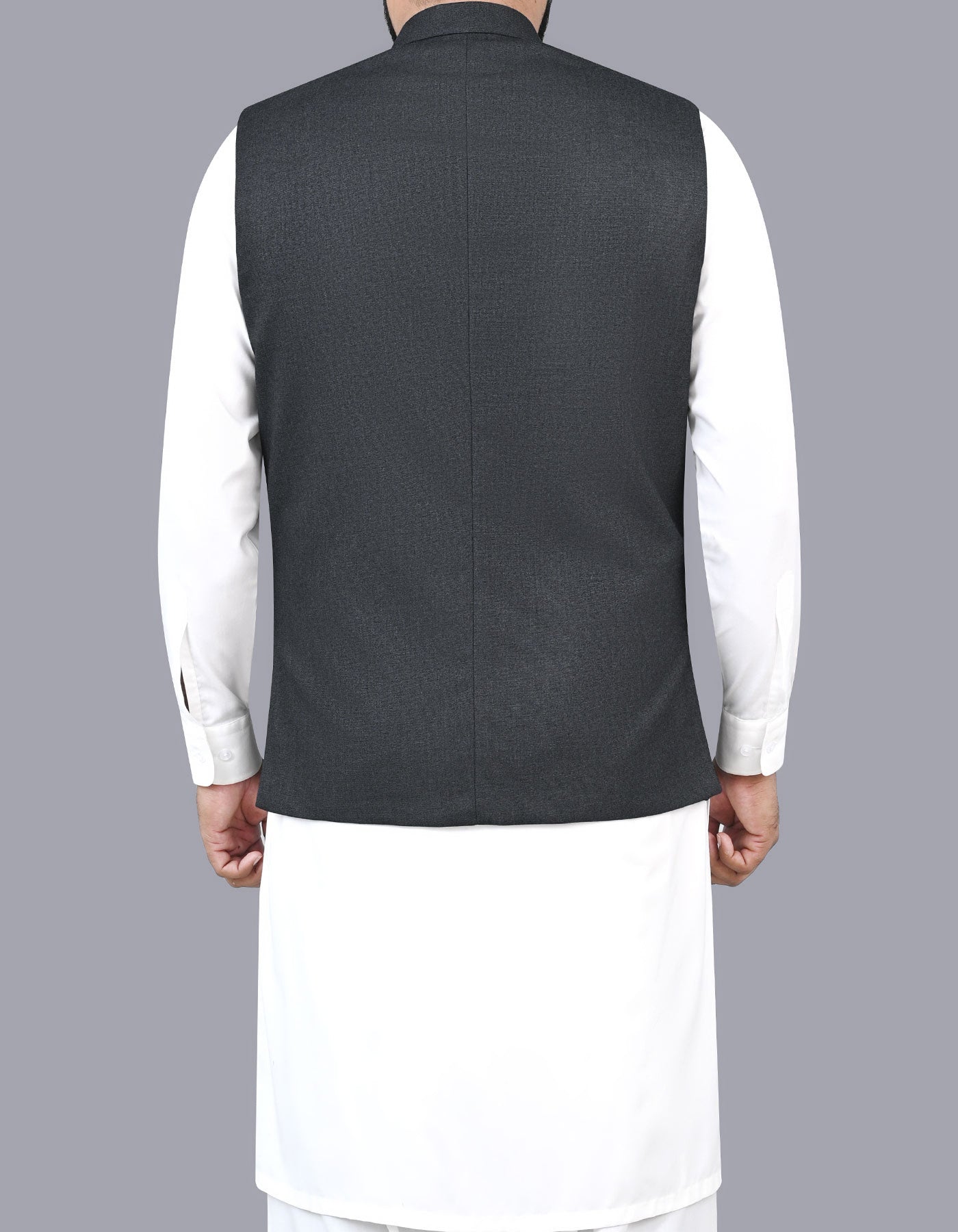 Charcoal Texture Waist Coat WC2411-3C-40