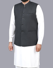 Charcoal Texture Waist Coat WC2411-3C-38