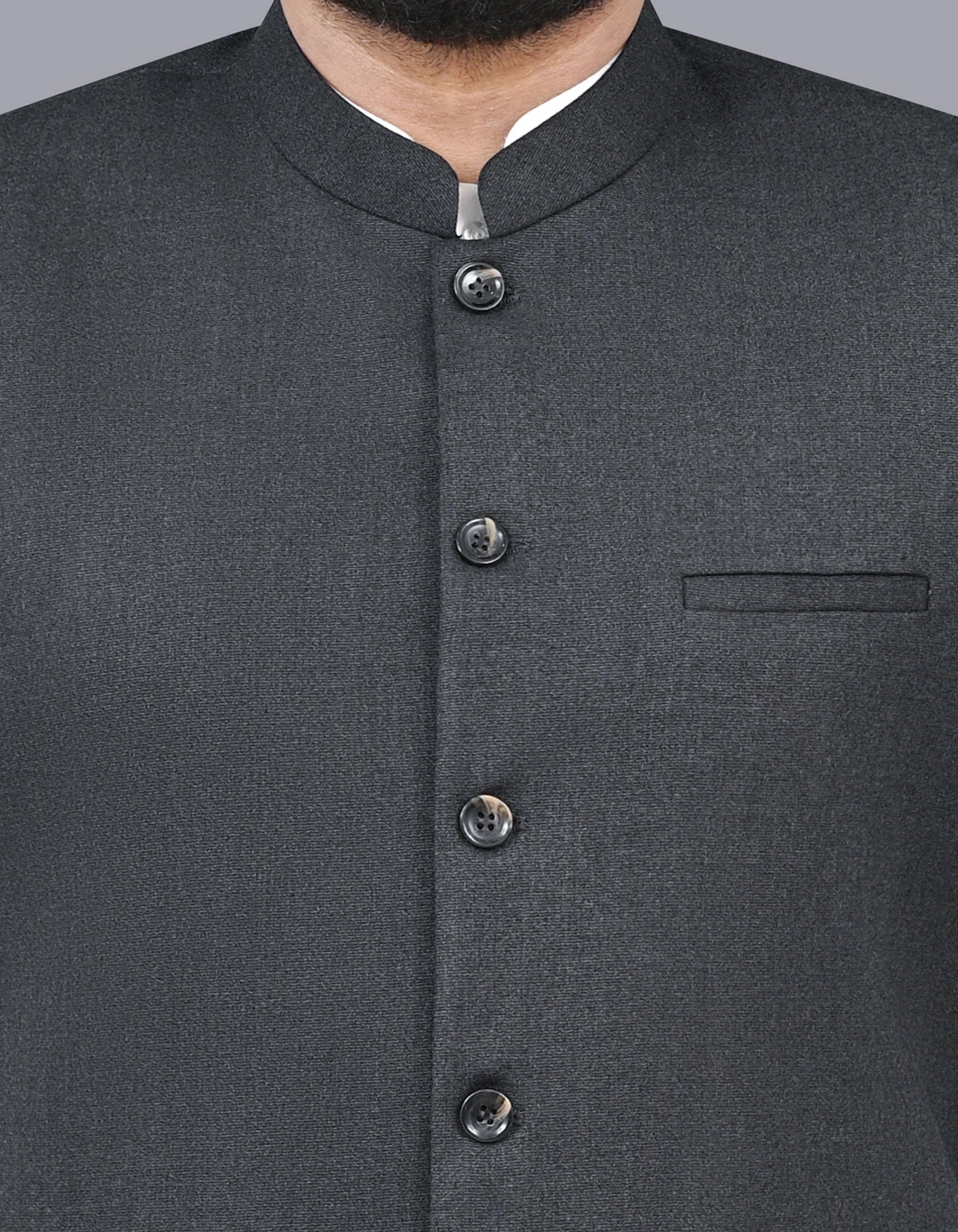 Charcoal Texture Waist Coat WC2411-3S-36
