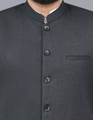 Charcoal Texture Waist Coat WC2411-3S-36