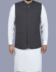 L Charcoal Texture Waist Coat WC2411-6S-34