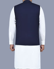 Blue Texture Waist Coat WC2412-2S-44