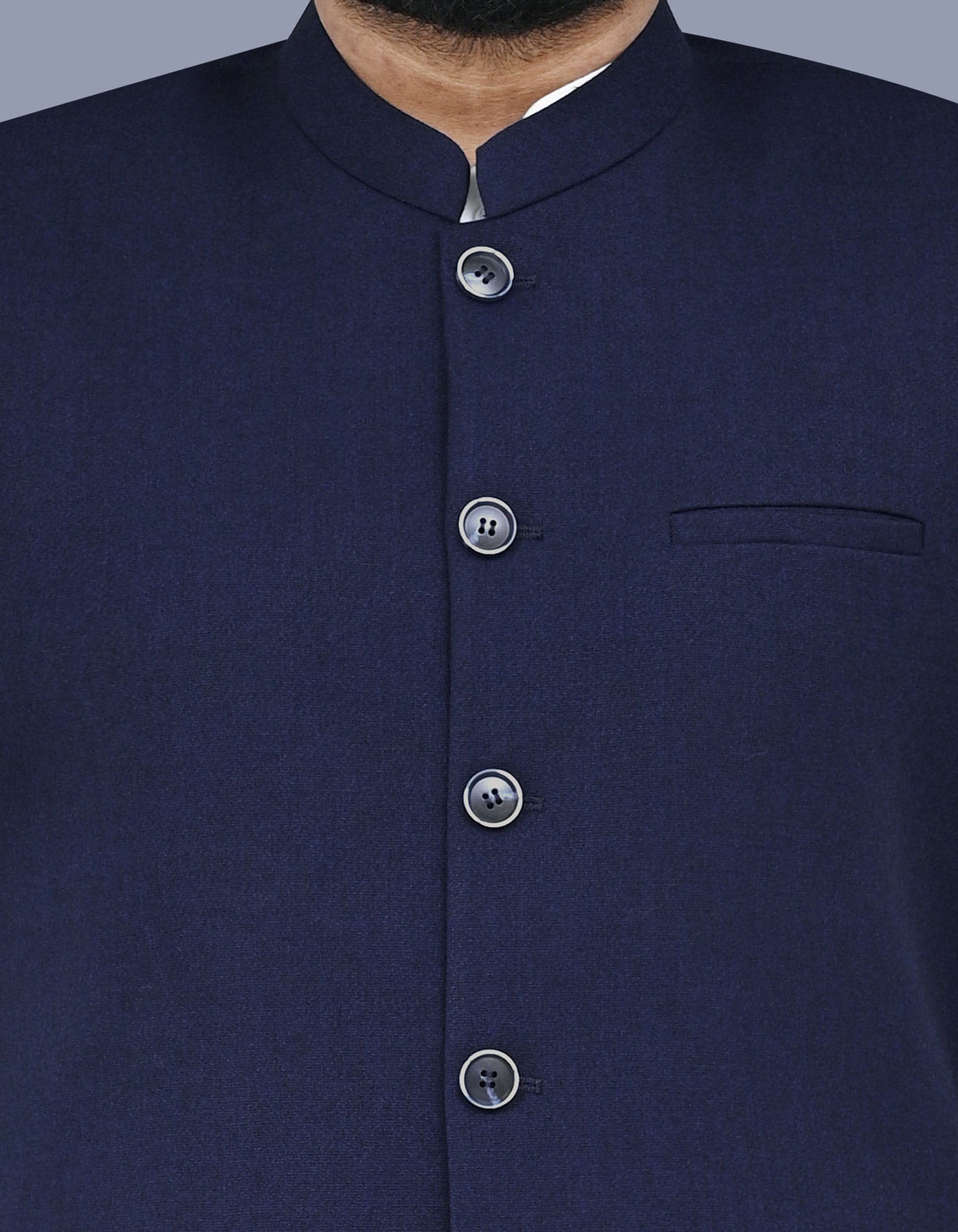 Blue Texture Waist Coat WC2412-2S-40