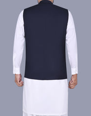 Navy Plain Waist Coat WC2413-2C-40