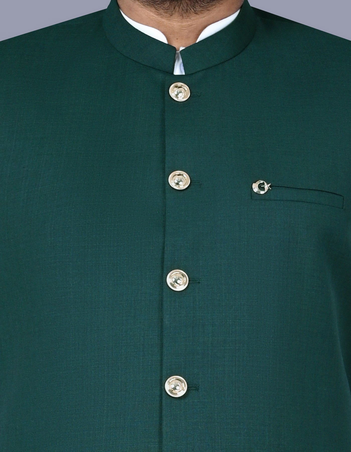 Green Plain Waist Coat WC2414C-36