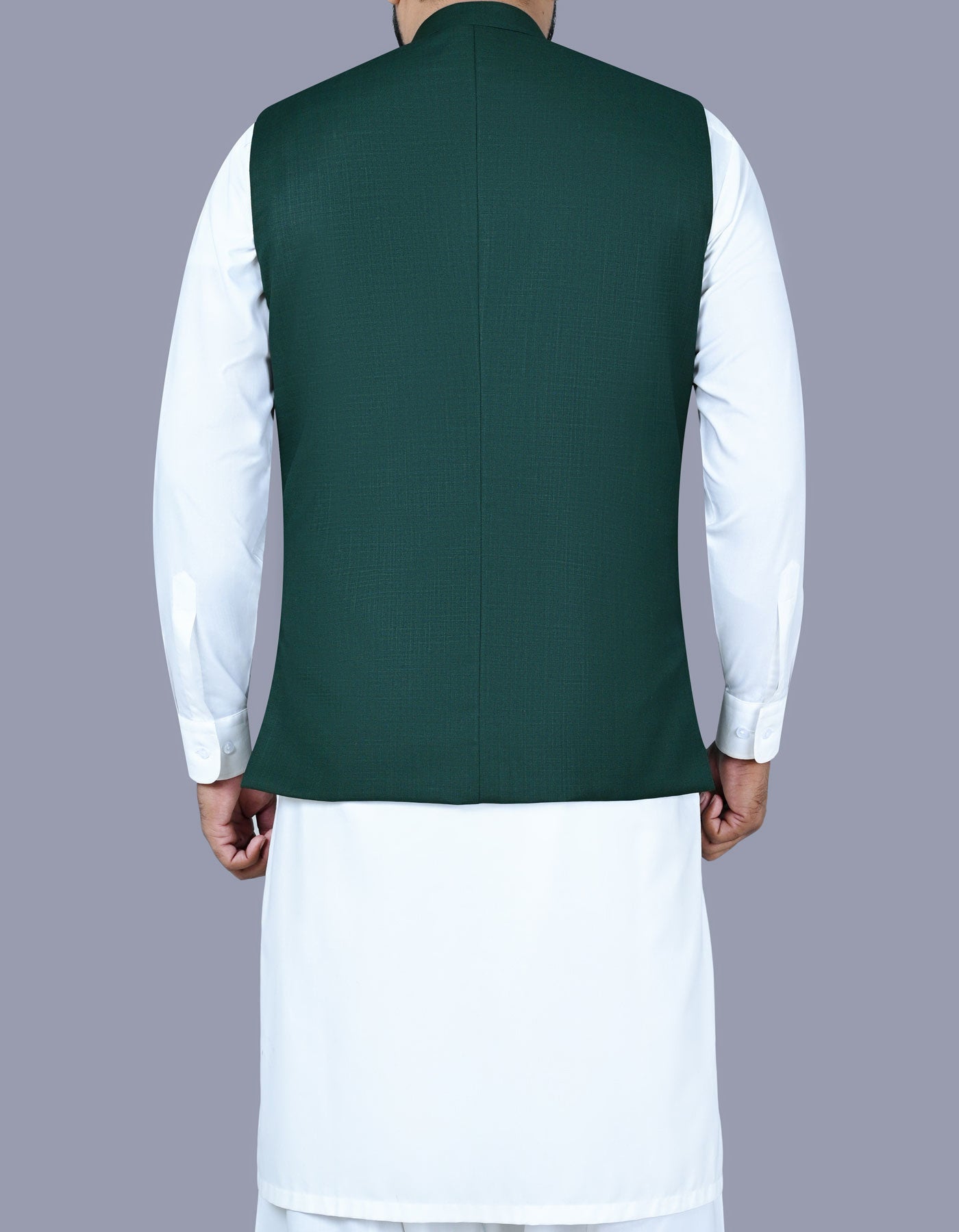 Green Plain Waist Coat WC2414S-40