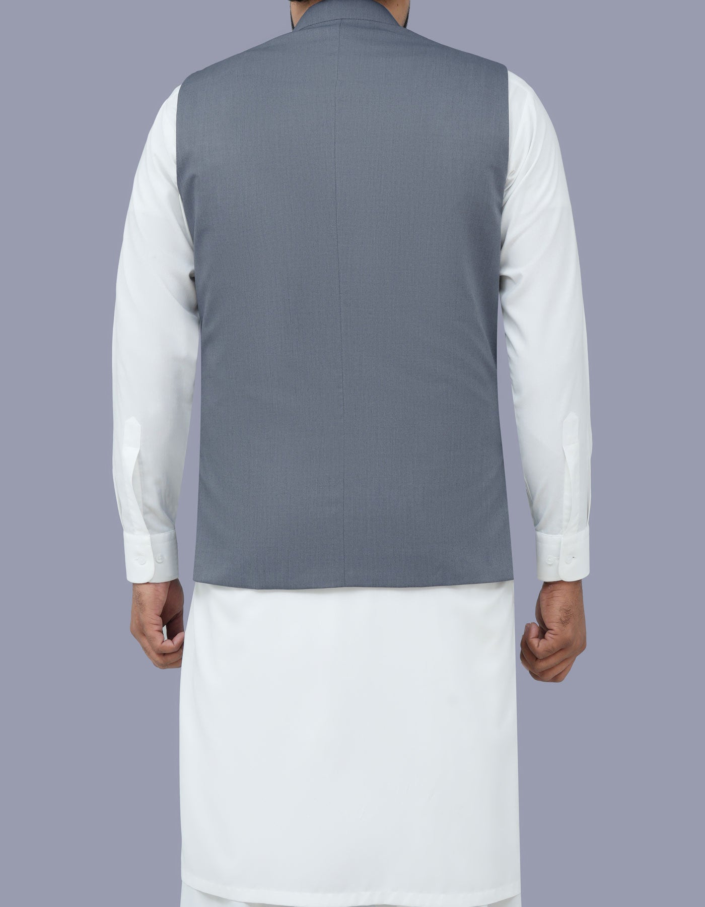 Grey Plain Waist Coat WC2422-3S-42