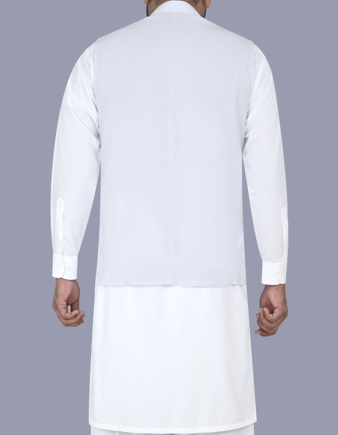 White Plain Waist Coat WC2510-1S-40