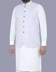 White Plain Waist Coat WC2510-1S-38