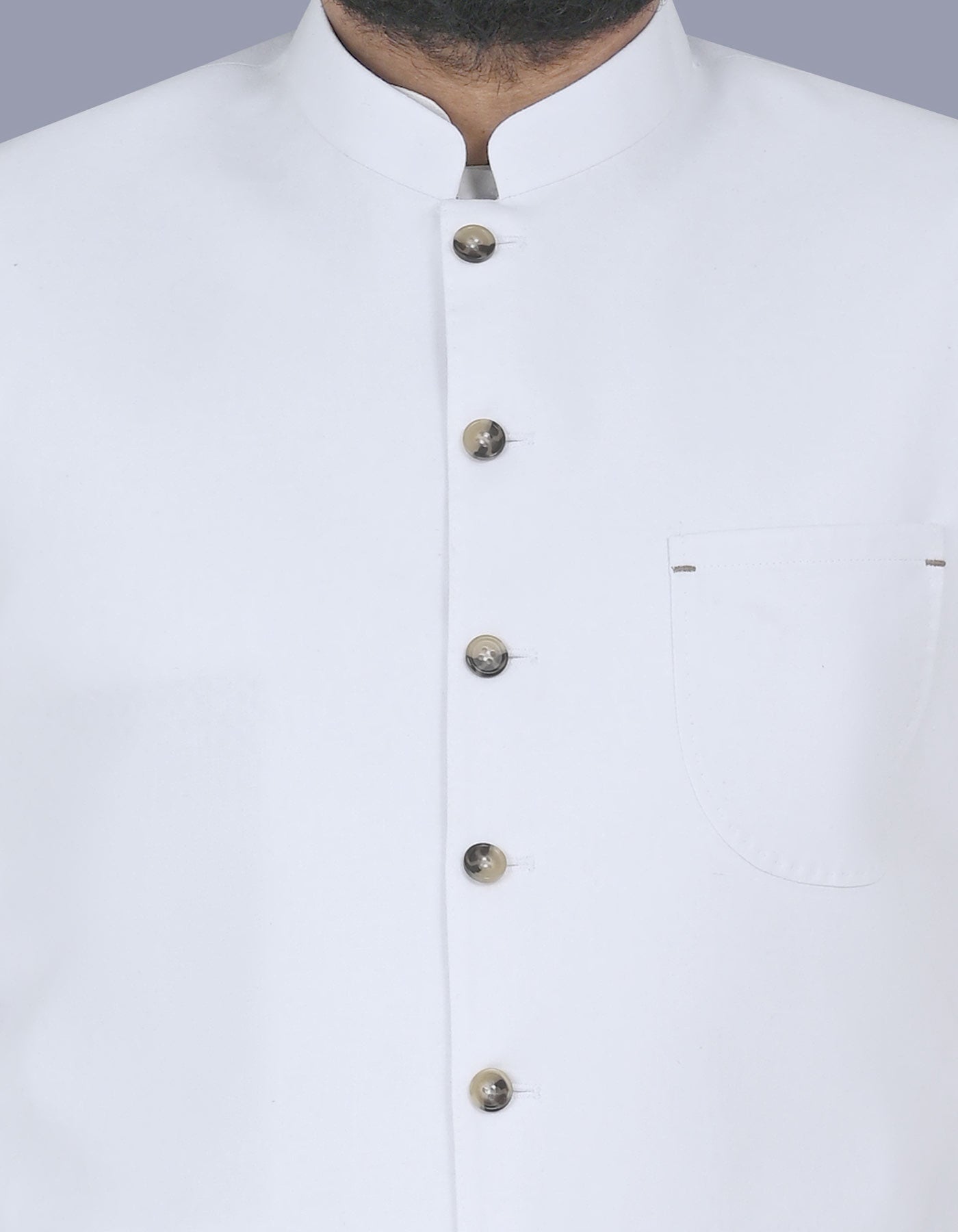 White Plain Waist Coat WC2510-1S-36