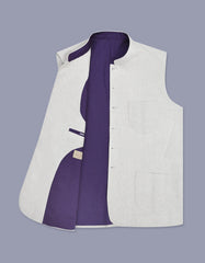 L Fawn Plain Waist Coat WC2512-1C-40