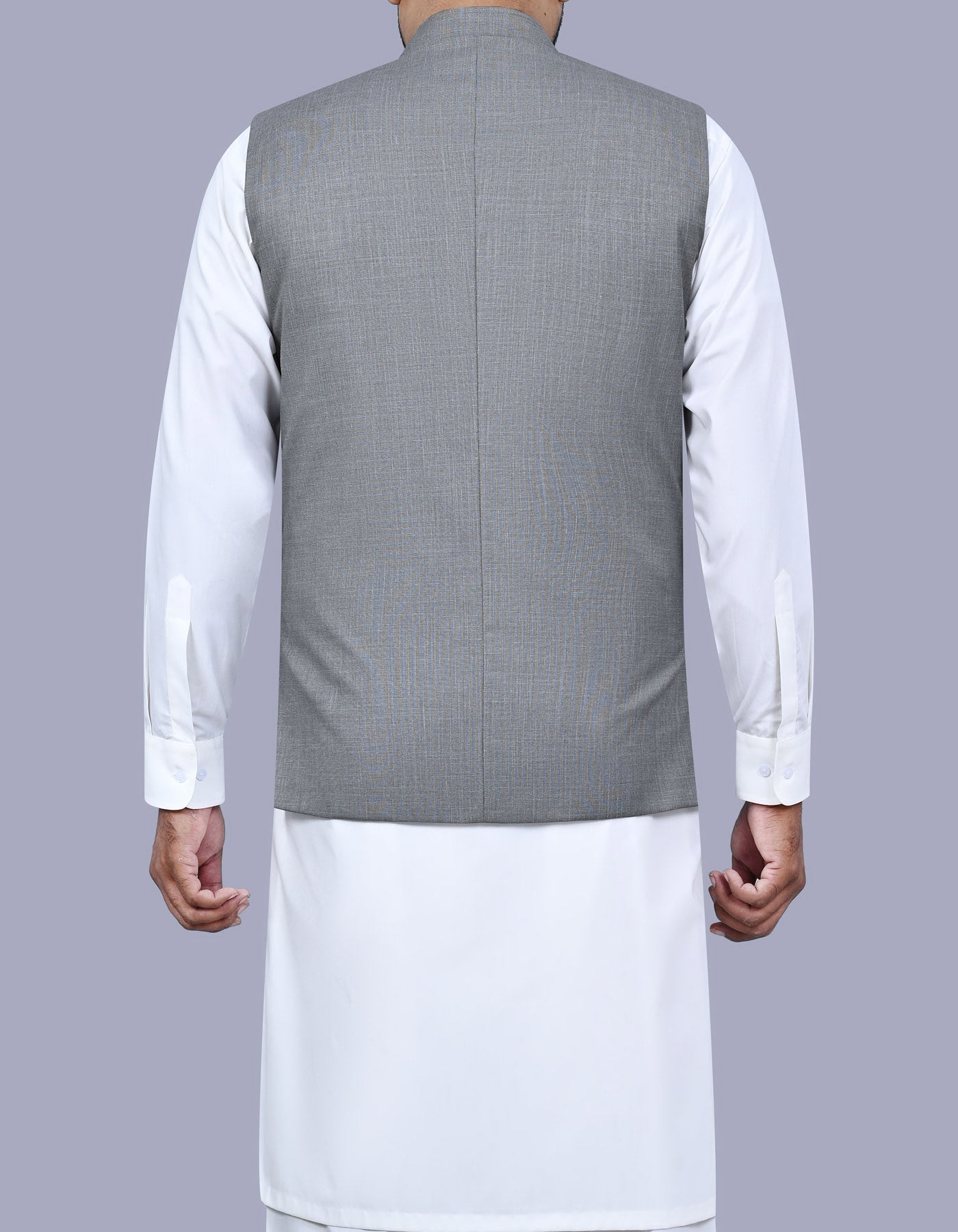 Grey Texture Waist Coat WC2516-4C-40