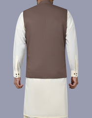Brown Plain Waist Coat WC2517-3C-40