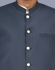 D Grey Texture Waist Coat WC2522-1S-36